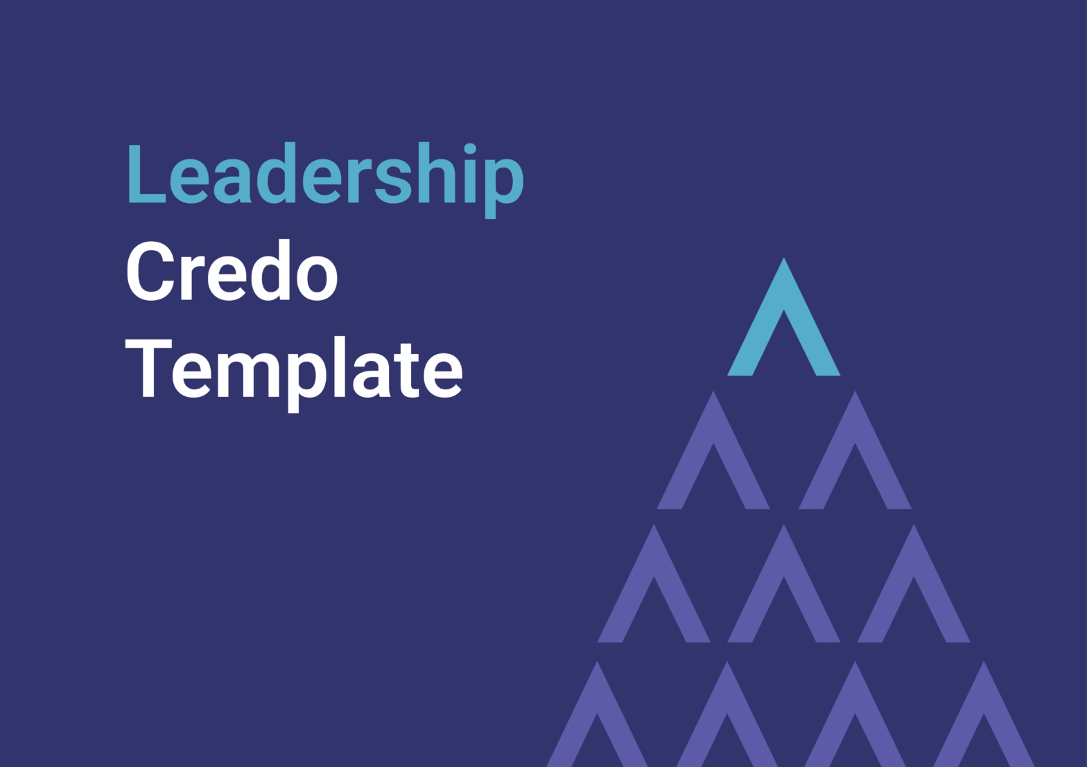 Leadership Credo Template